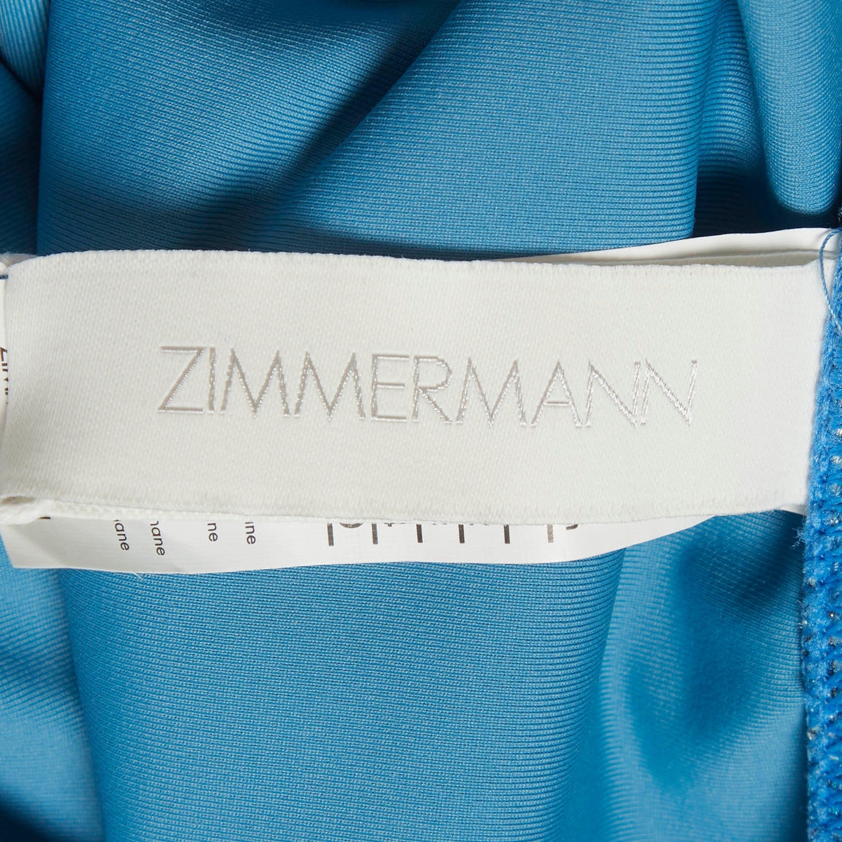 Zimmermann Blue Floral Print Jersey One-Piece Carnaby Swimwear