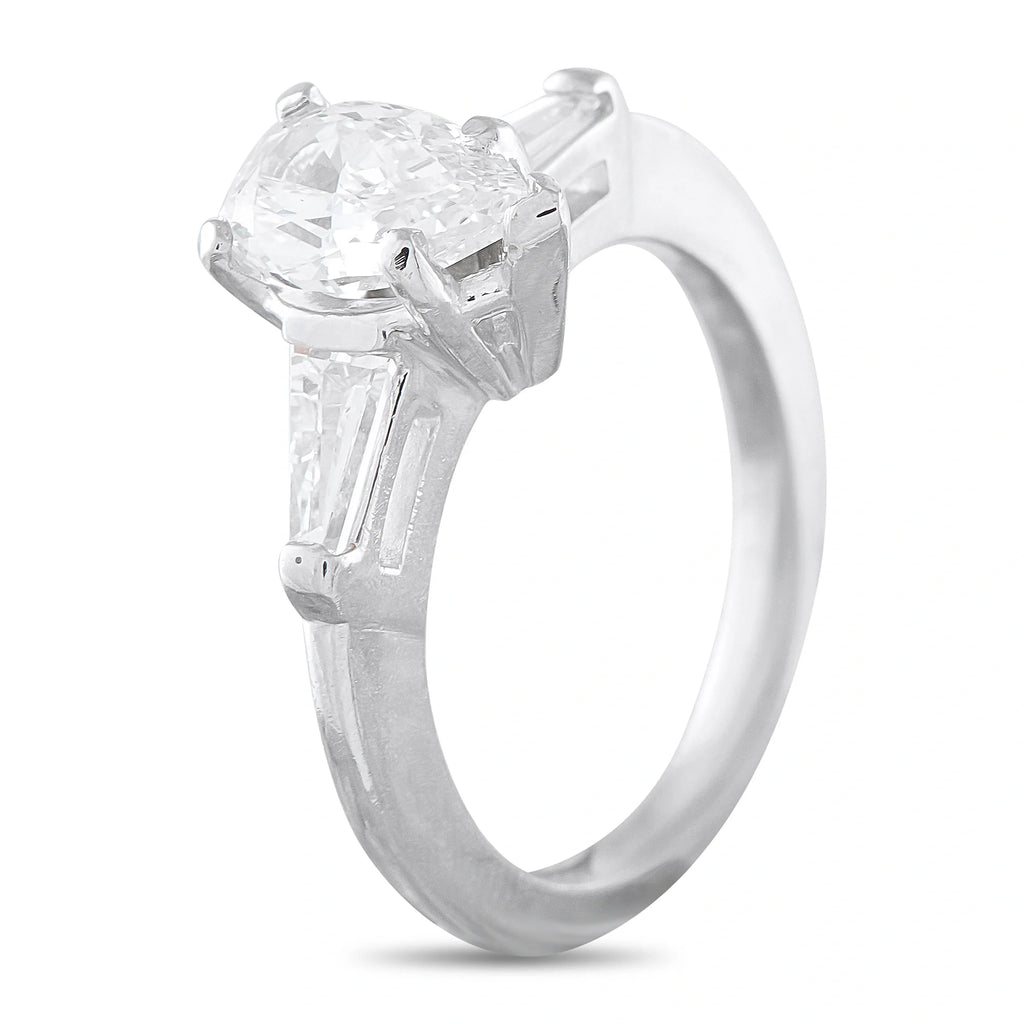 LB Exclusive Platinum 1.16ct Diamond Ring MF22-072826