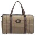 Burberry Nova Check Boston Canvas Canvas Handbag (Pre-Owned)