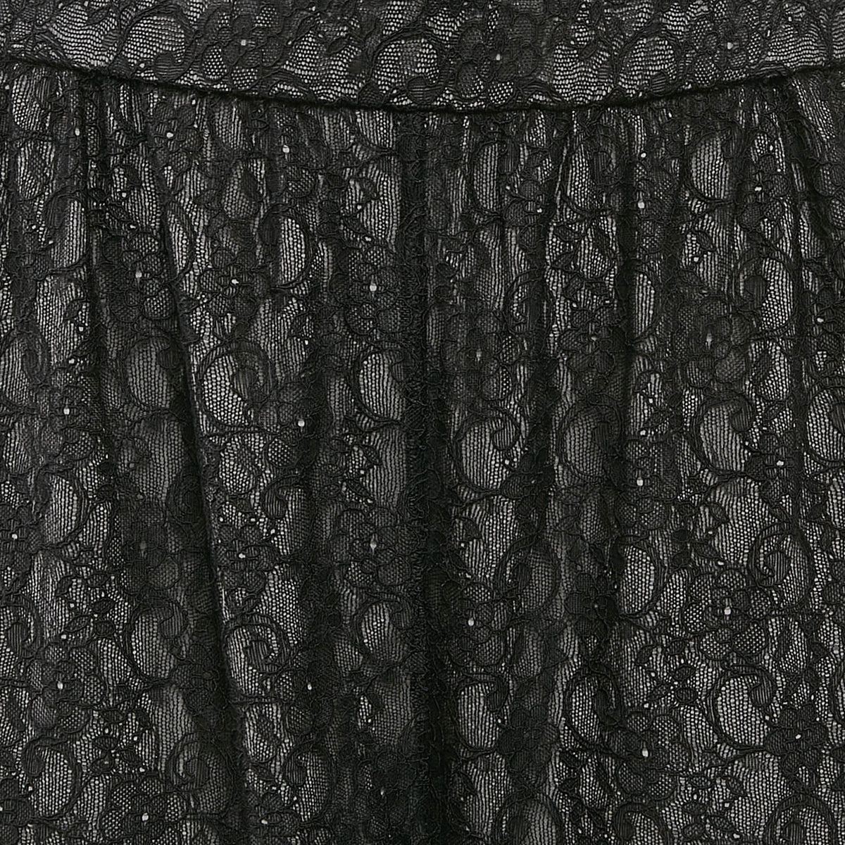 Alice + Olivia Black Floral Lace Trousers
