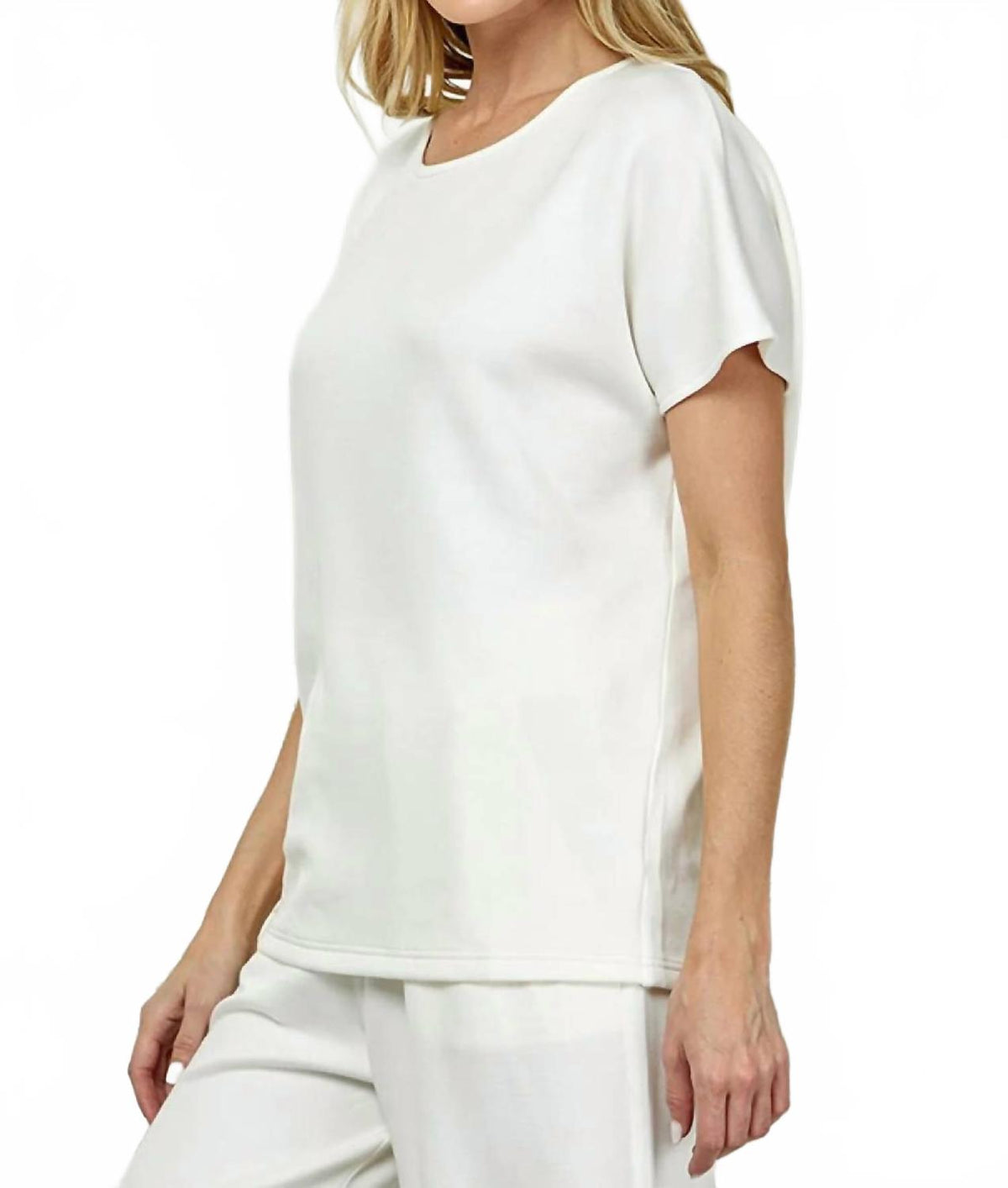 Basic Life Soft Tee In Cream