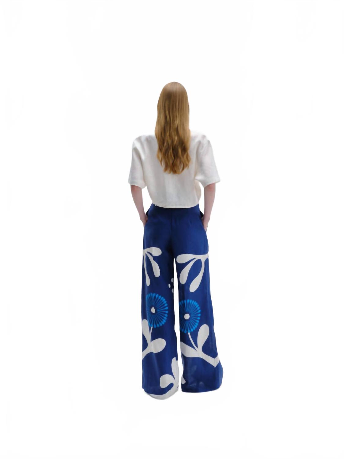 Toya Wide Leg Pants In Giardino