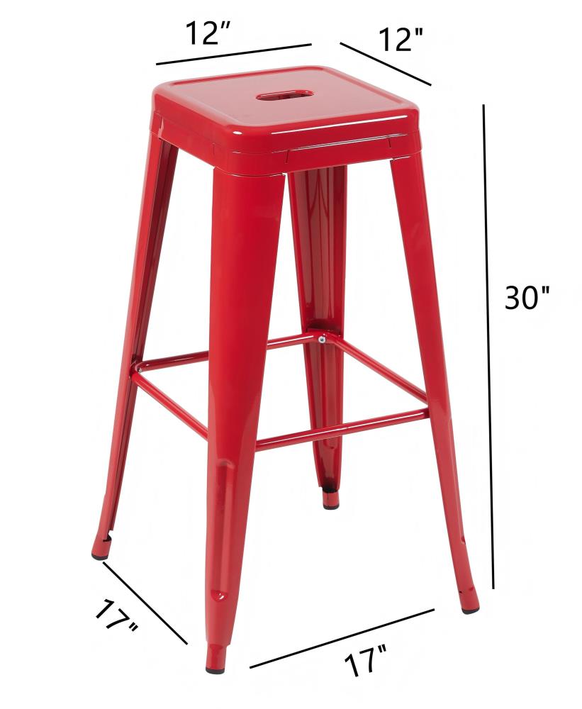 Space-Efficient Metal Stools for Dining Areas