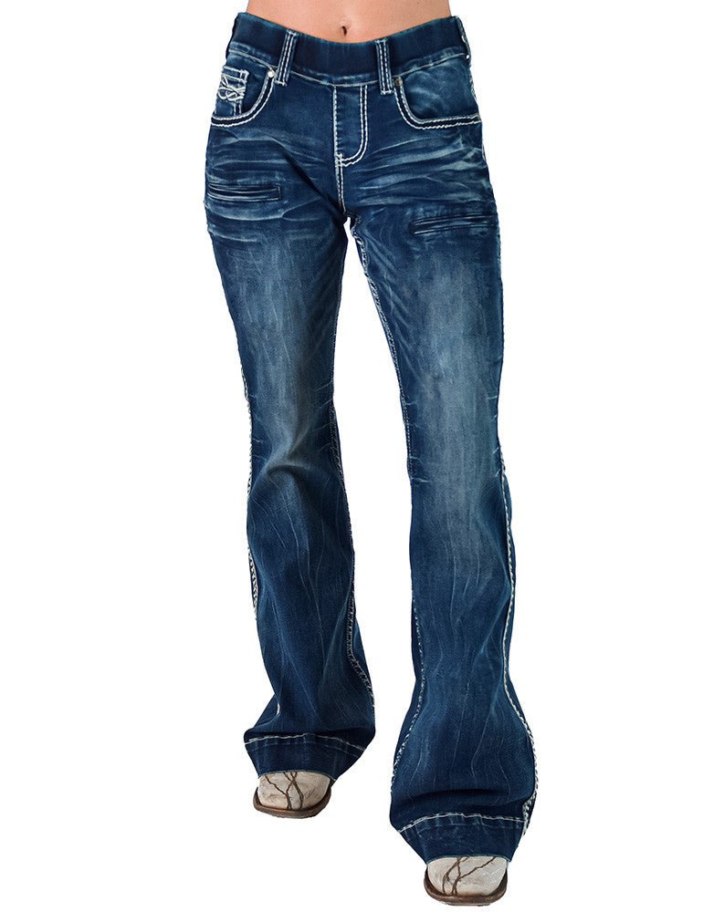 Famous Pull-On Trouser Jeans by Cowgirl Tuff