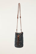 Beaded Macrame Bucket Bag