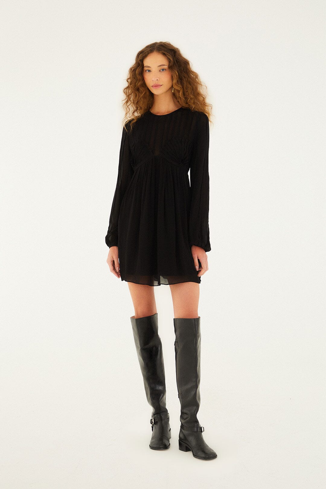 Black Shell Mini Dress