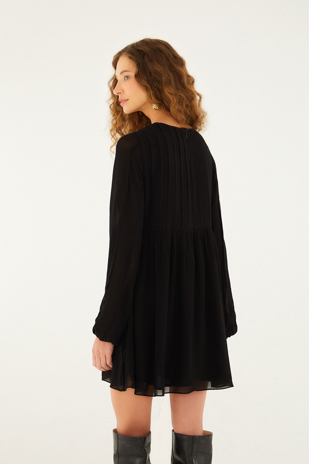 Black Shell Mini Dress