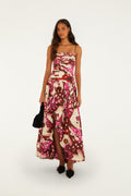 Borbofly Front Slit Balloon Maxi Dress