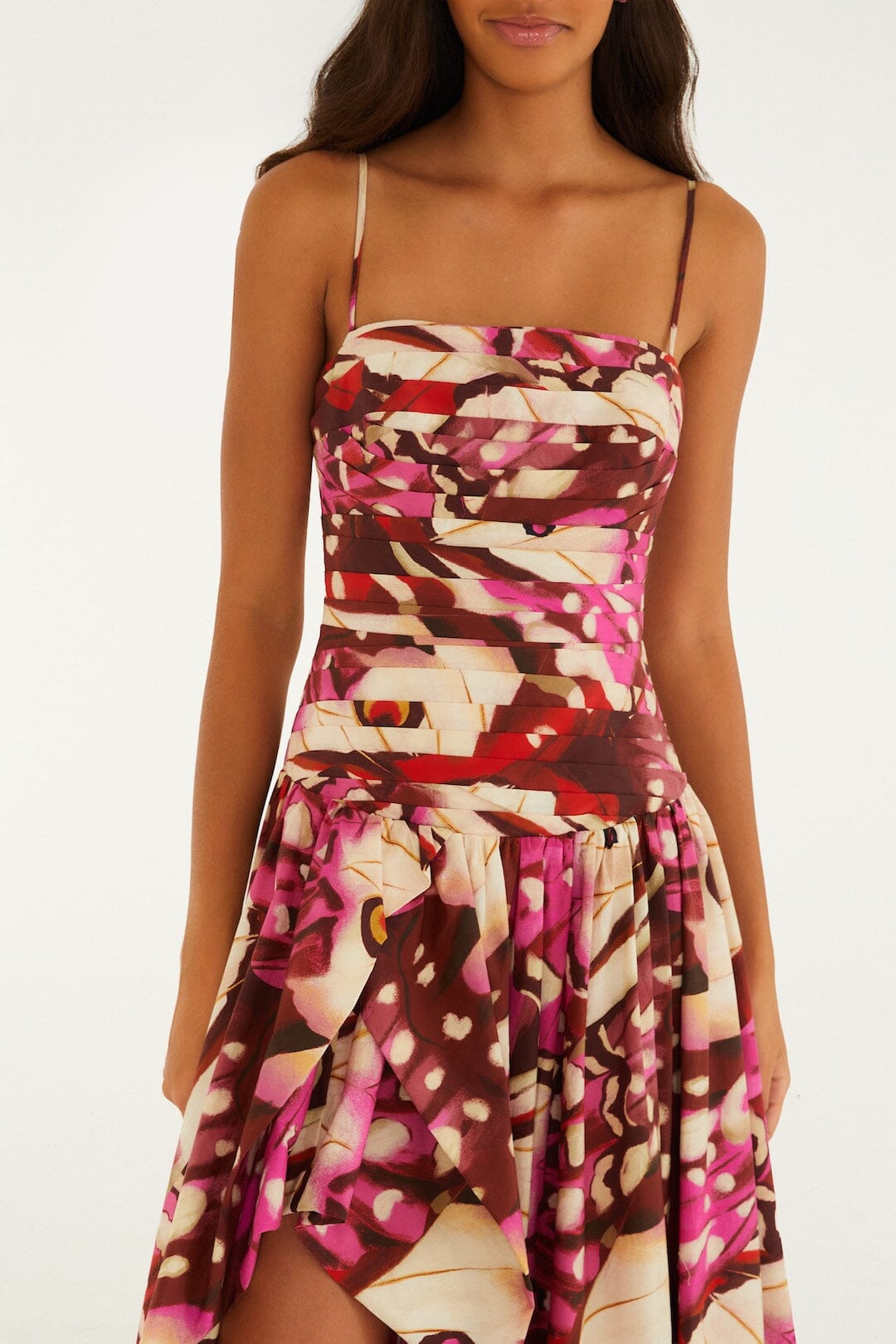 Borbofly Front Slit Balloon Maxi Dress