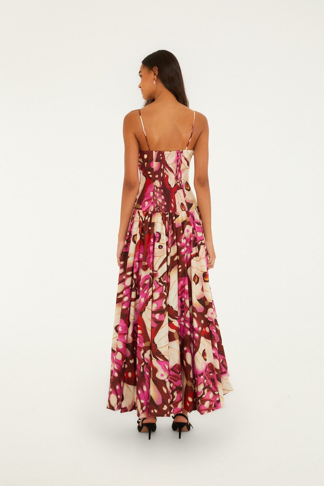 Borbofly Front Slit Balloon Maxi Dress