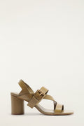 Buckle Block Helled Sandal