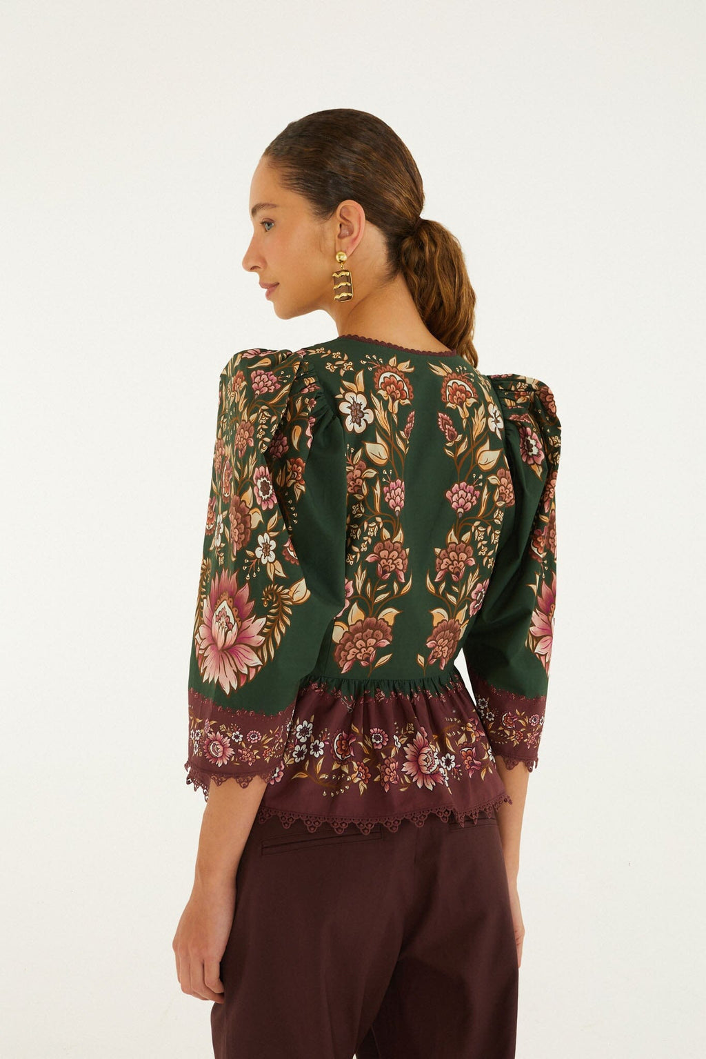 Daniela Lace Puff Sleeve Blouse