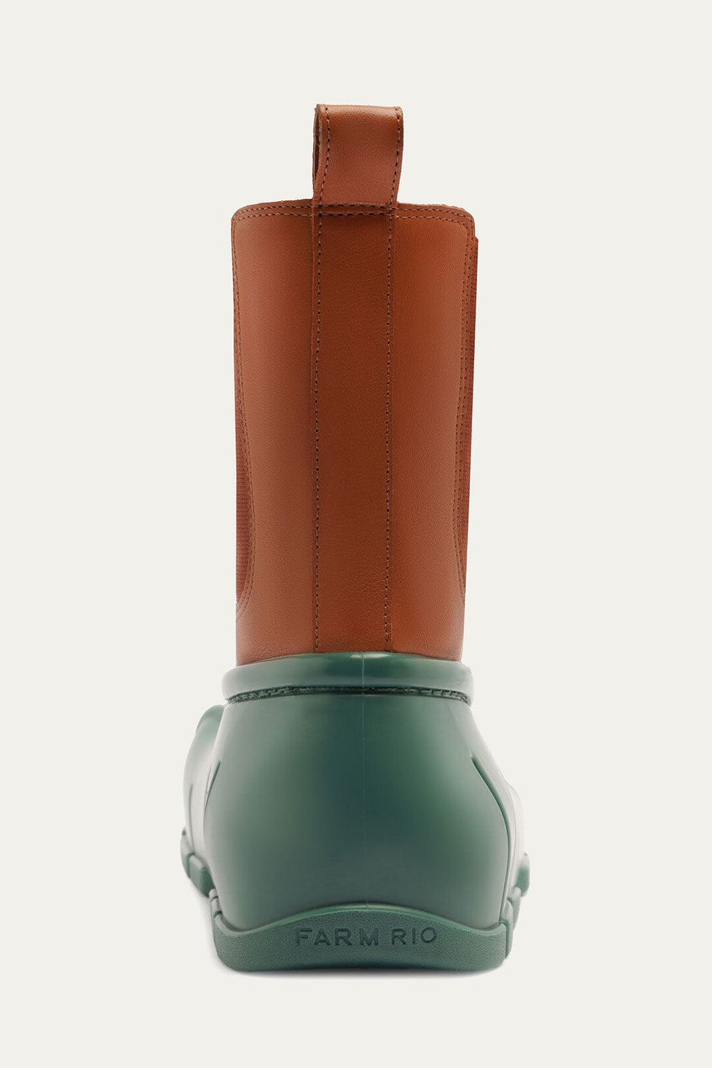Forest Green Monstera Rain Chelsea Boot