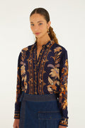 Liz Buttoned Pajama Shirt