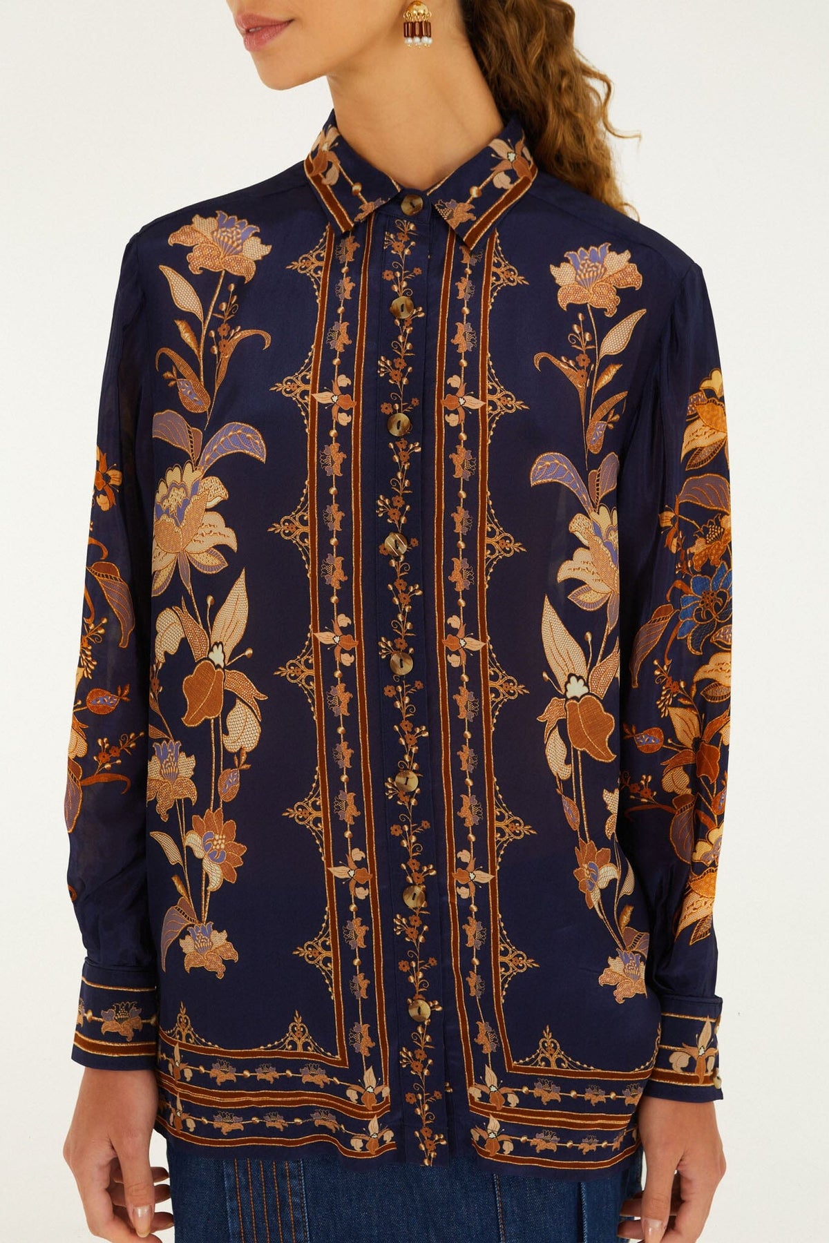 Liz Buttoned Pajama Shirt