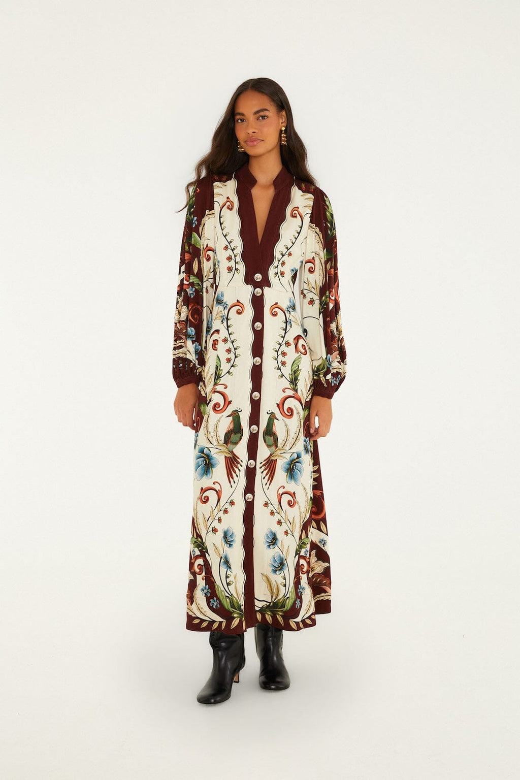 Millena Winter White Maxi Dress
