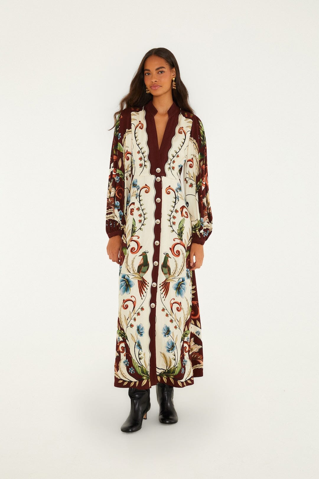 Millena Winter White Maxi Dress
