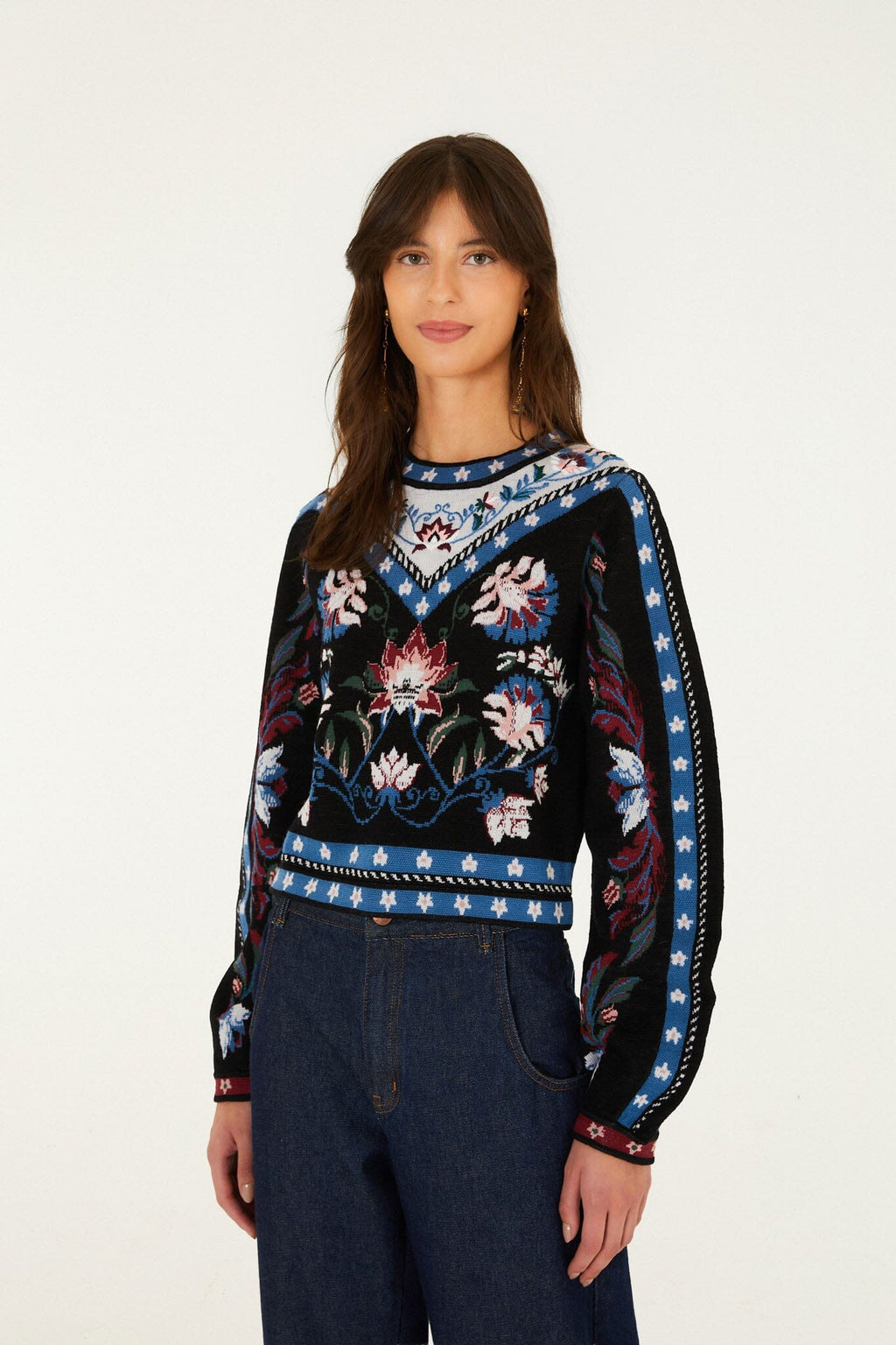 Natalia Crew Neck Knit Sweater