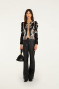 Riveted Wide-Leg Leather Trousers