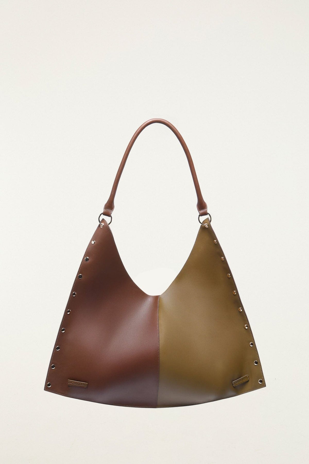 Studded Leather Maxi Bag