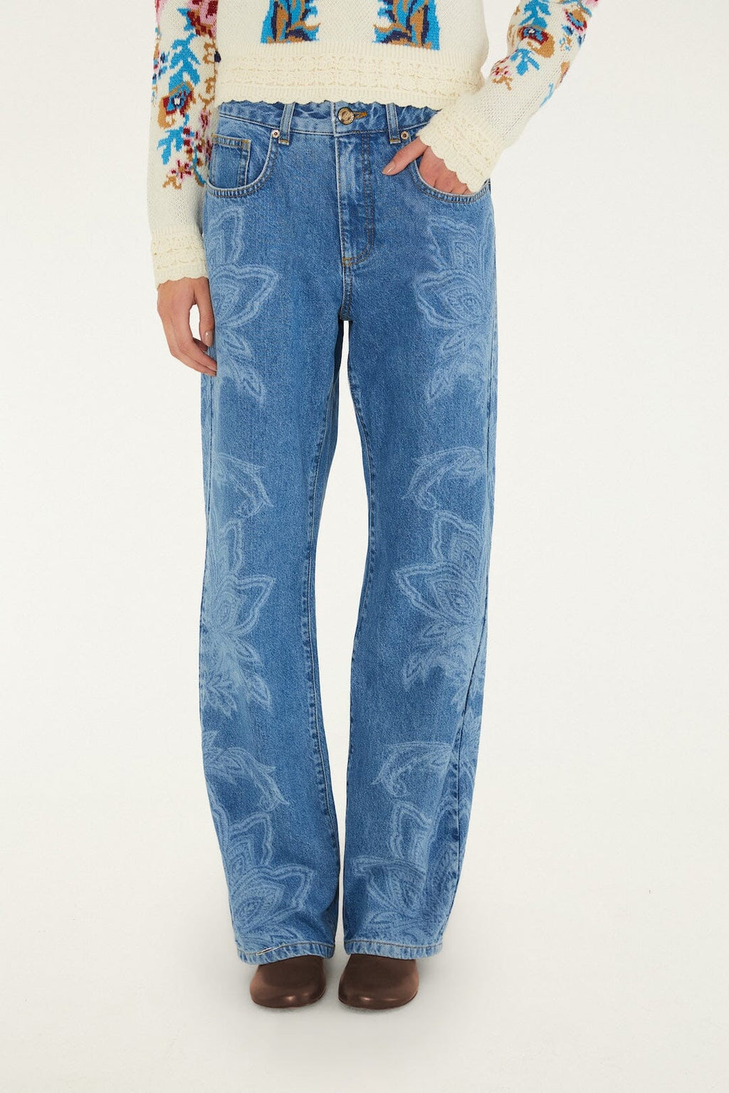 Tapestry Dream Laser Denim Trousers