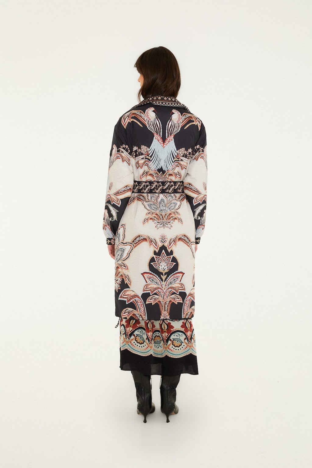 Tapestry Dream Reversible Midi Puffer Jacket