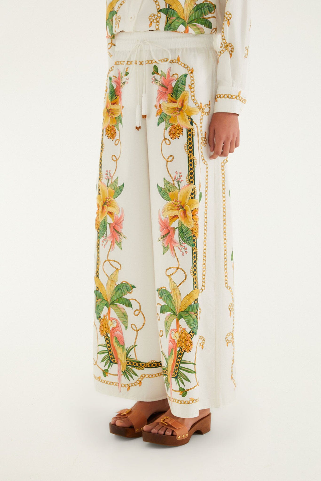 Tropical Royalty Off-White Pants