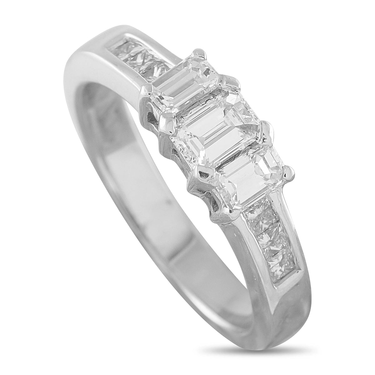 LB Exclusive 18K White Gold 1.0ct Diamond Ring MF35-070126