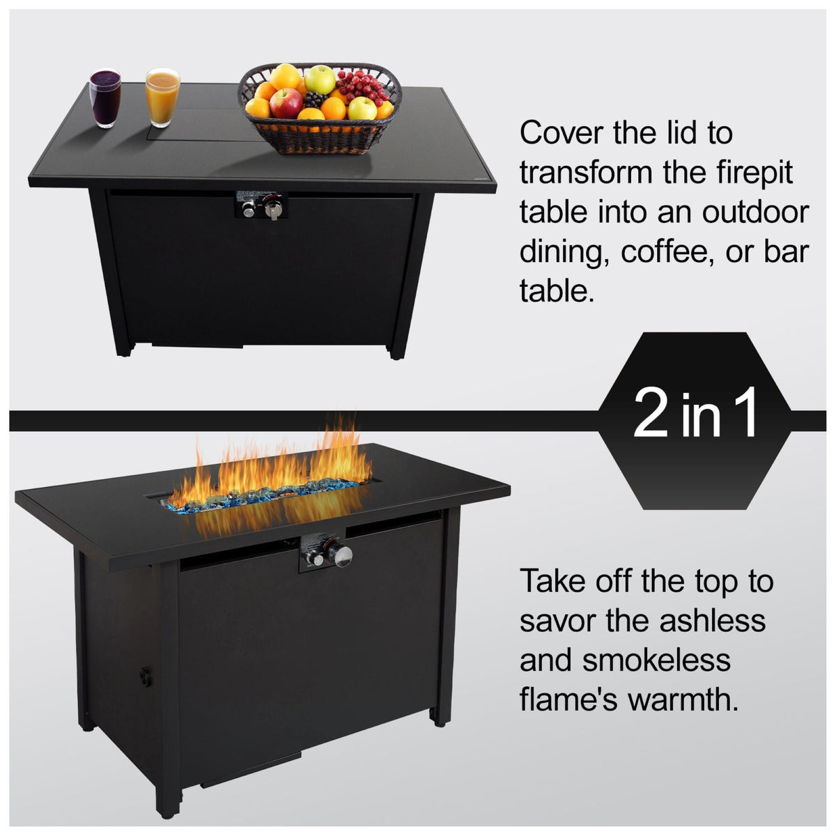 Modern Steel Outdoor Fire Pit