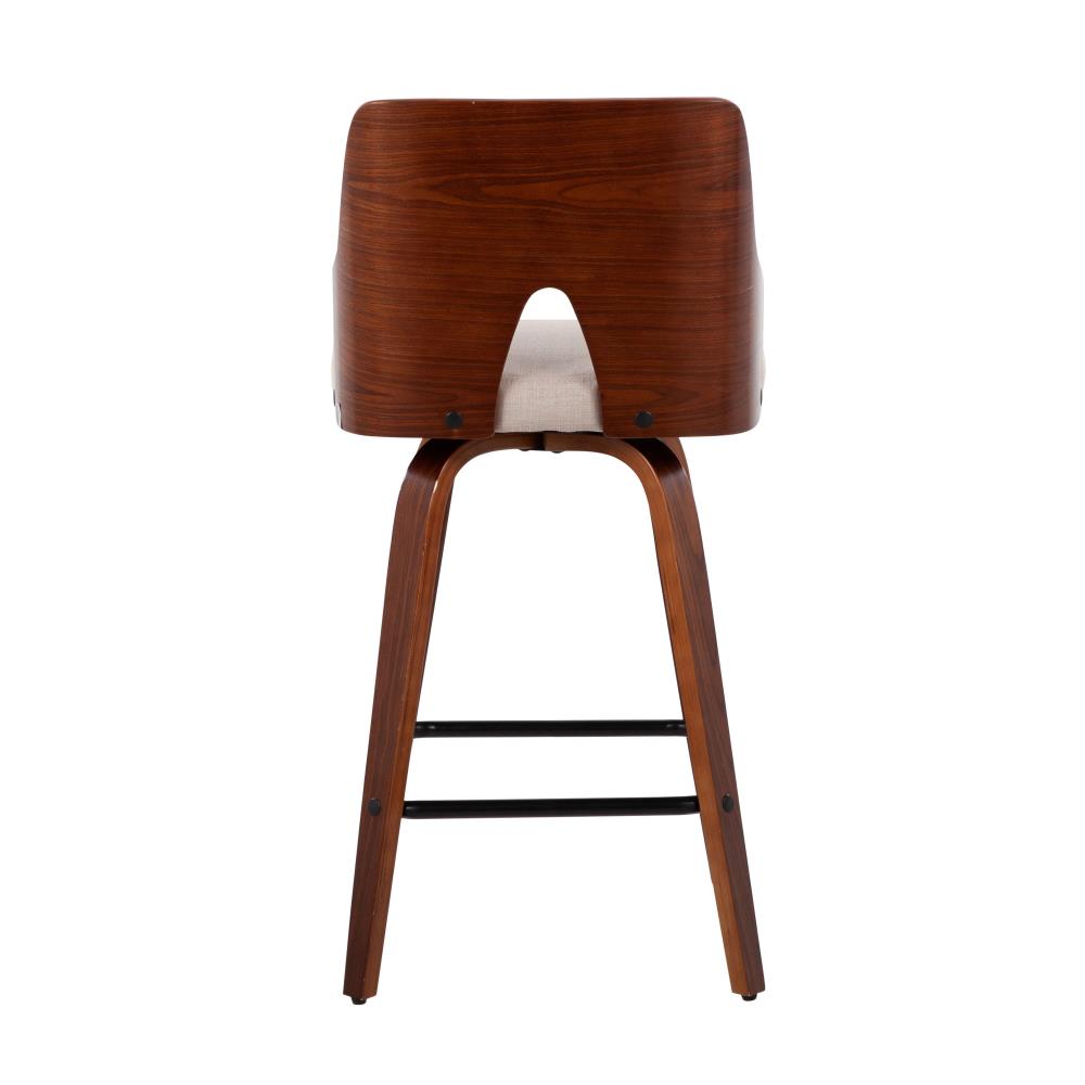 Mid-Century Fabric Counter Stools