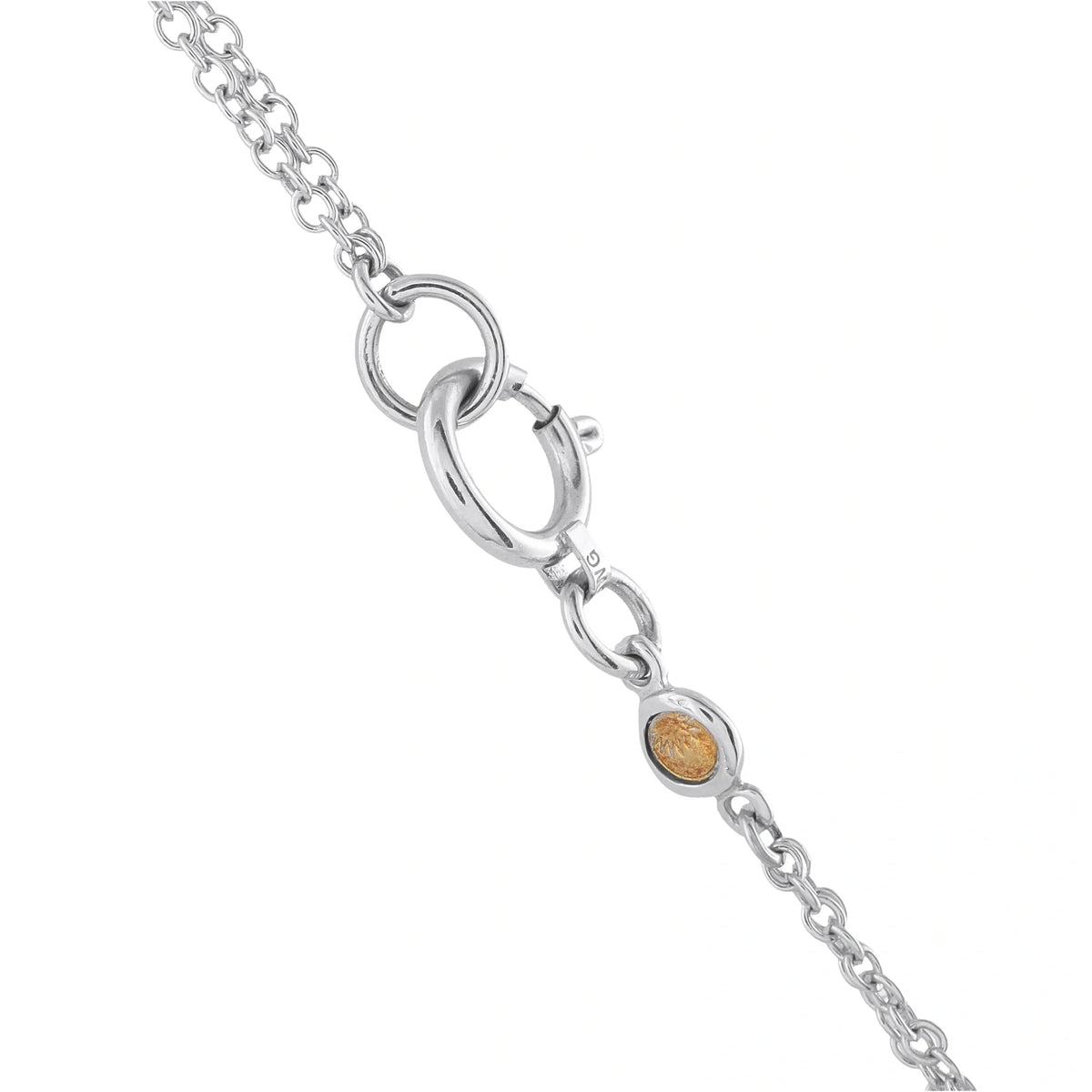 Luca Carati 18K White Gold 1.70ct Diamond and Amethyst Pendant Necklace #5388