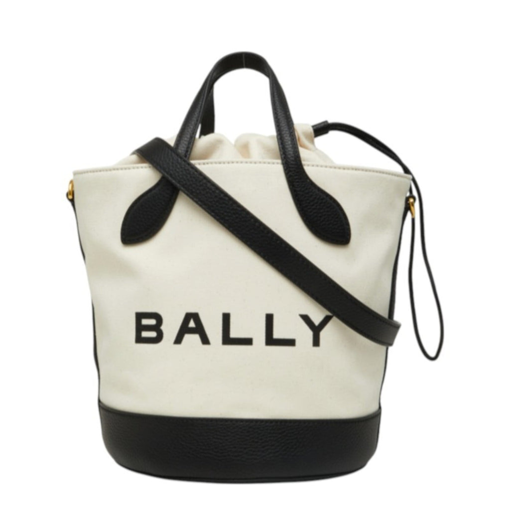 Bally  Canvas Leather Tote Bag (Pre-Owned)