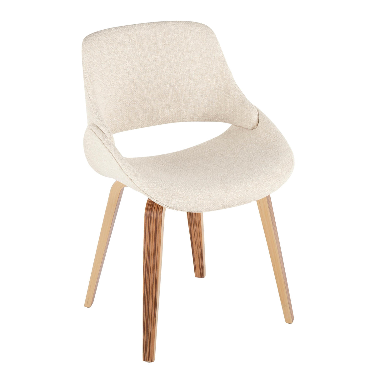 Mid-Century Modern Upholstered Dining Chairs Set of 2