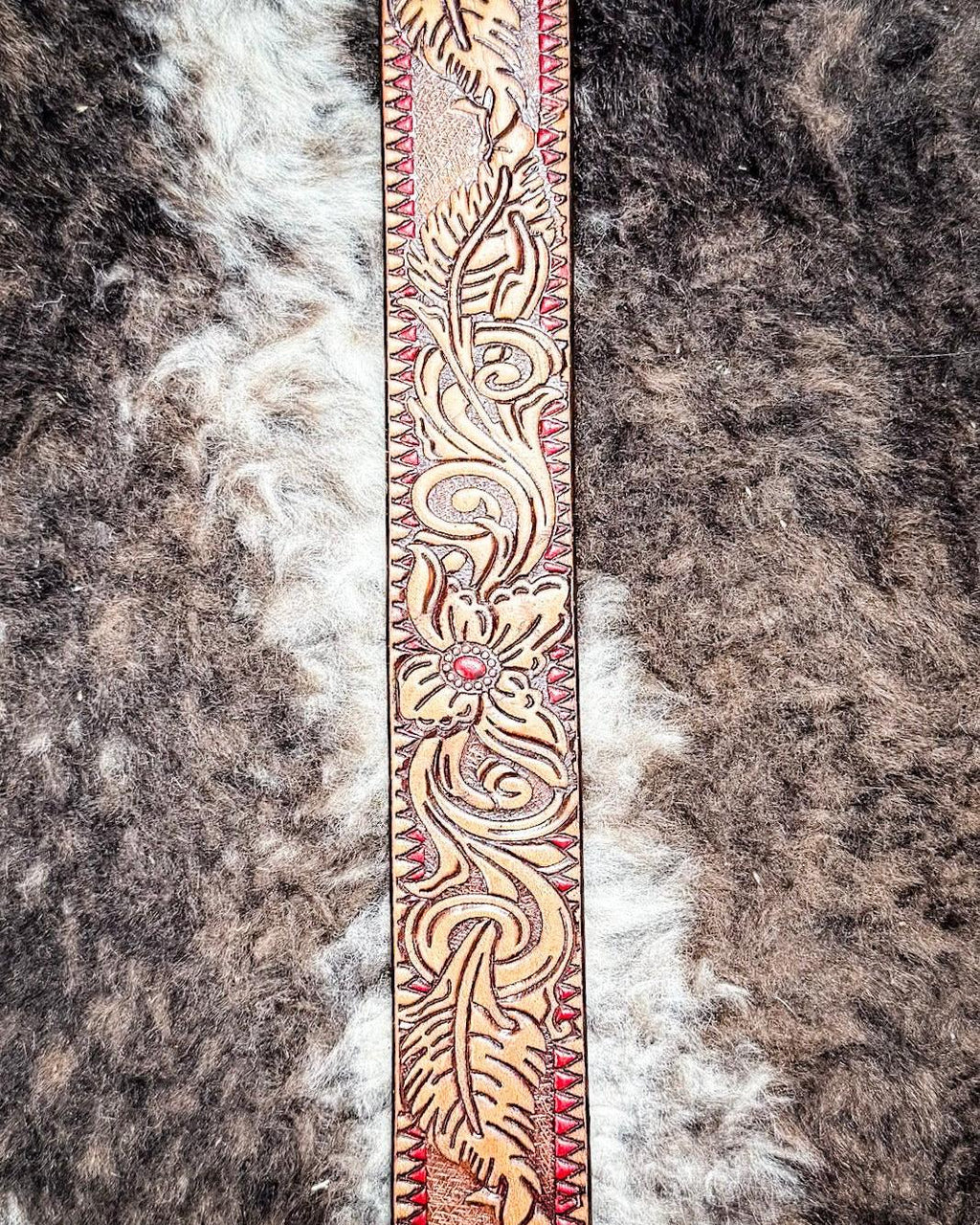 Flora Brown and Red Belt by Hooey