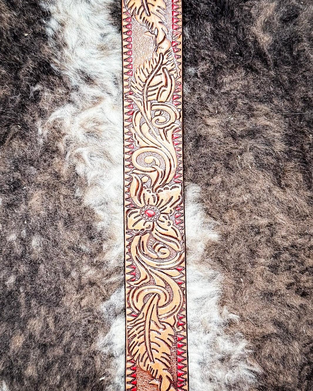 Flora Brown and Red Belt by Hooey