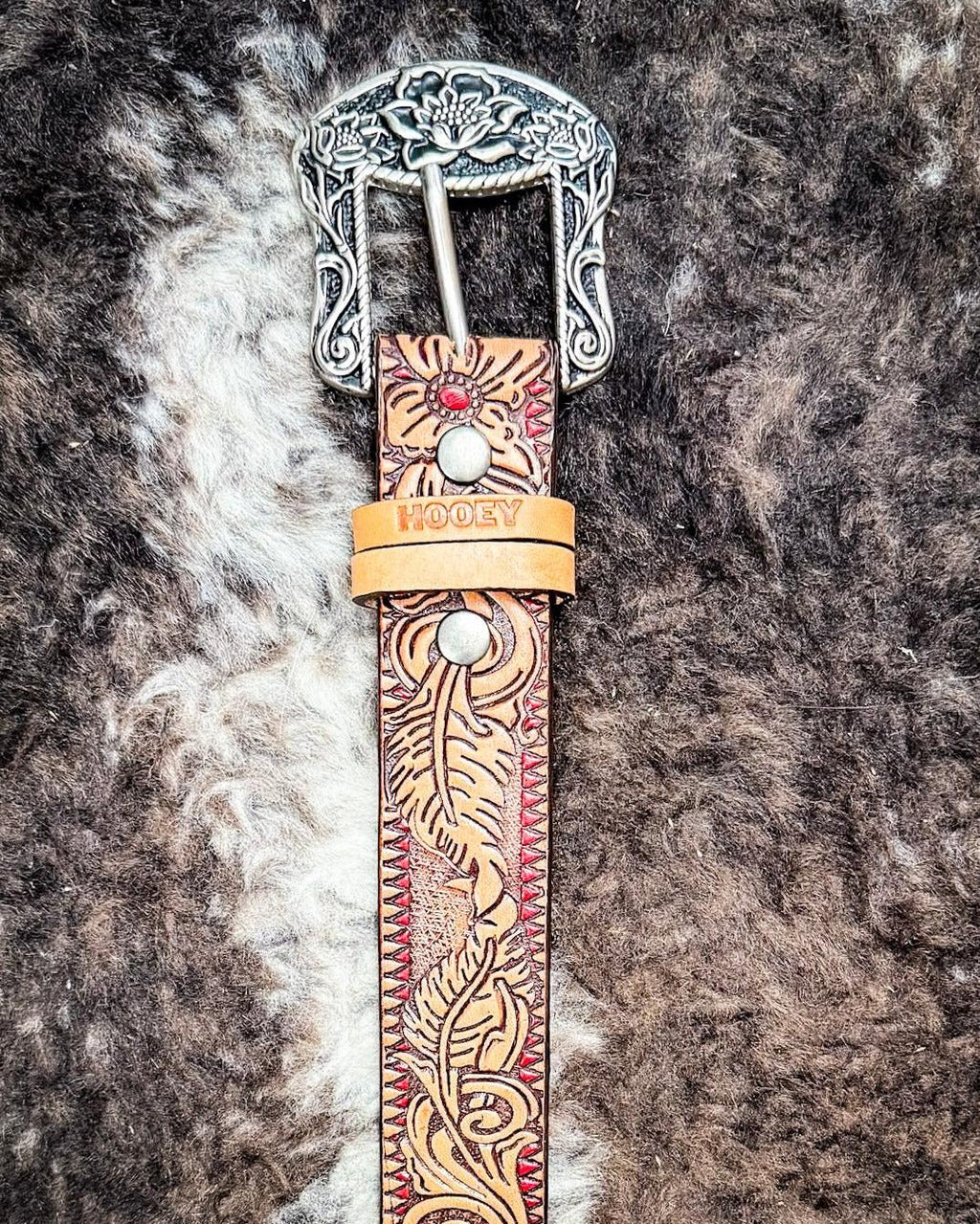 Flora Brown and Red Belt by Hooey