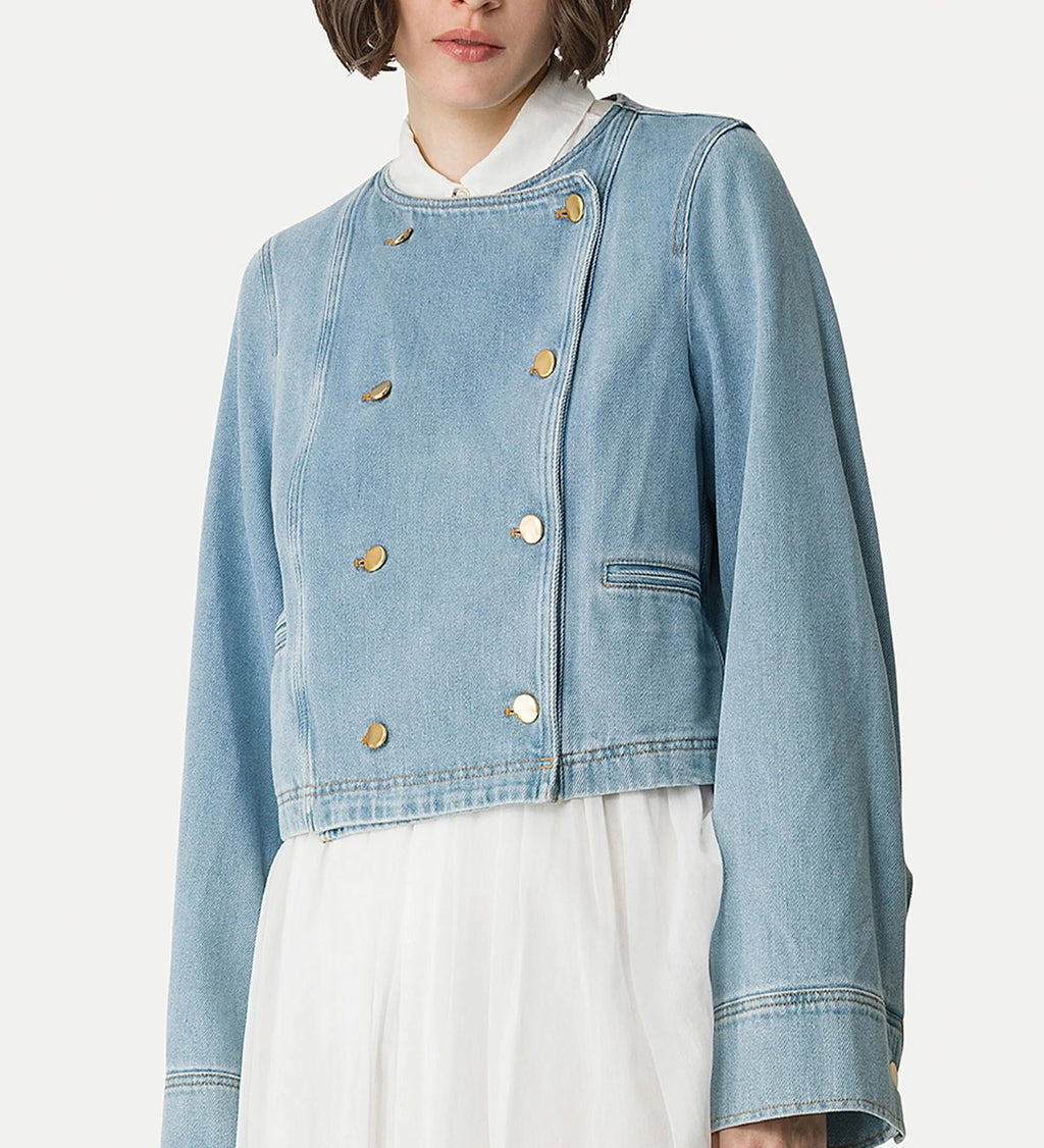 Forte Forte Denim Double Breasted Jacket