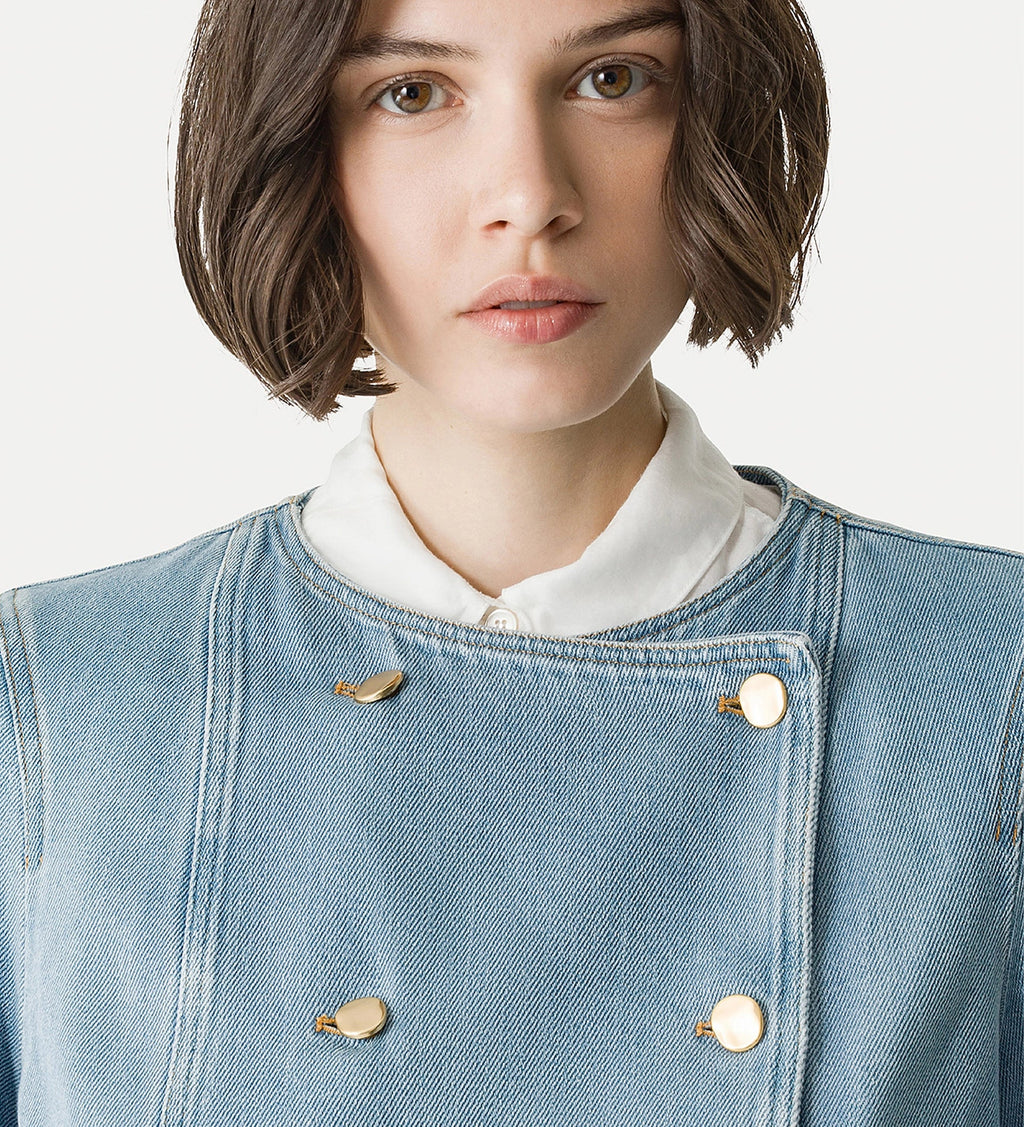 Forte Forte Denim Double Breasted Jacket