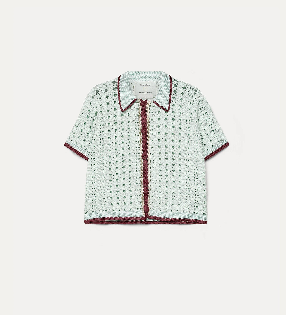 Forte Forte "Cable' Luxe" Crochet Polo