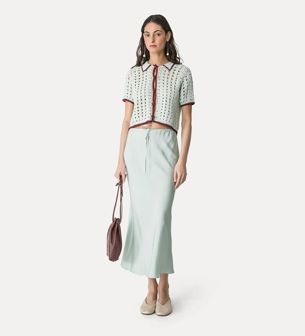 Forte Forte "Cable' Luxe" Crochet Polo