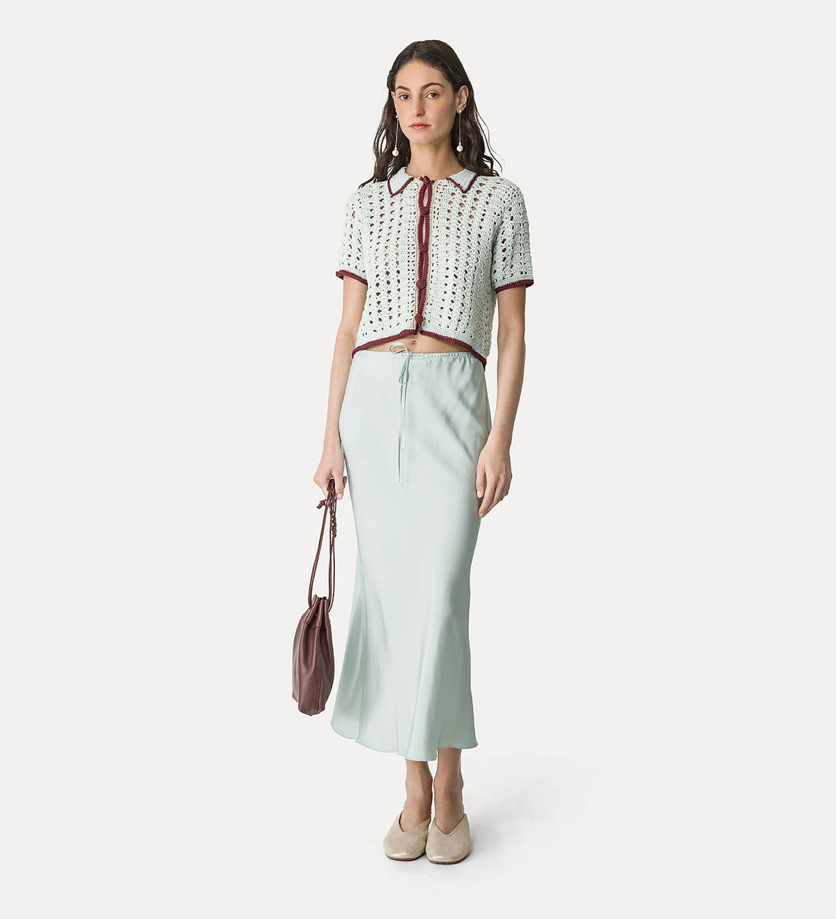 Forte Forte "Cable' Luxe" Crochet Polo