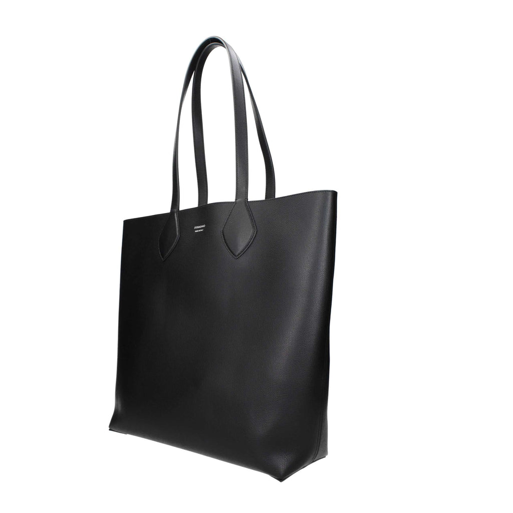 Ferragamo Leather Shoulder Men's Bag