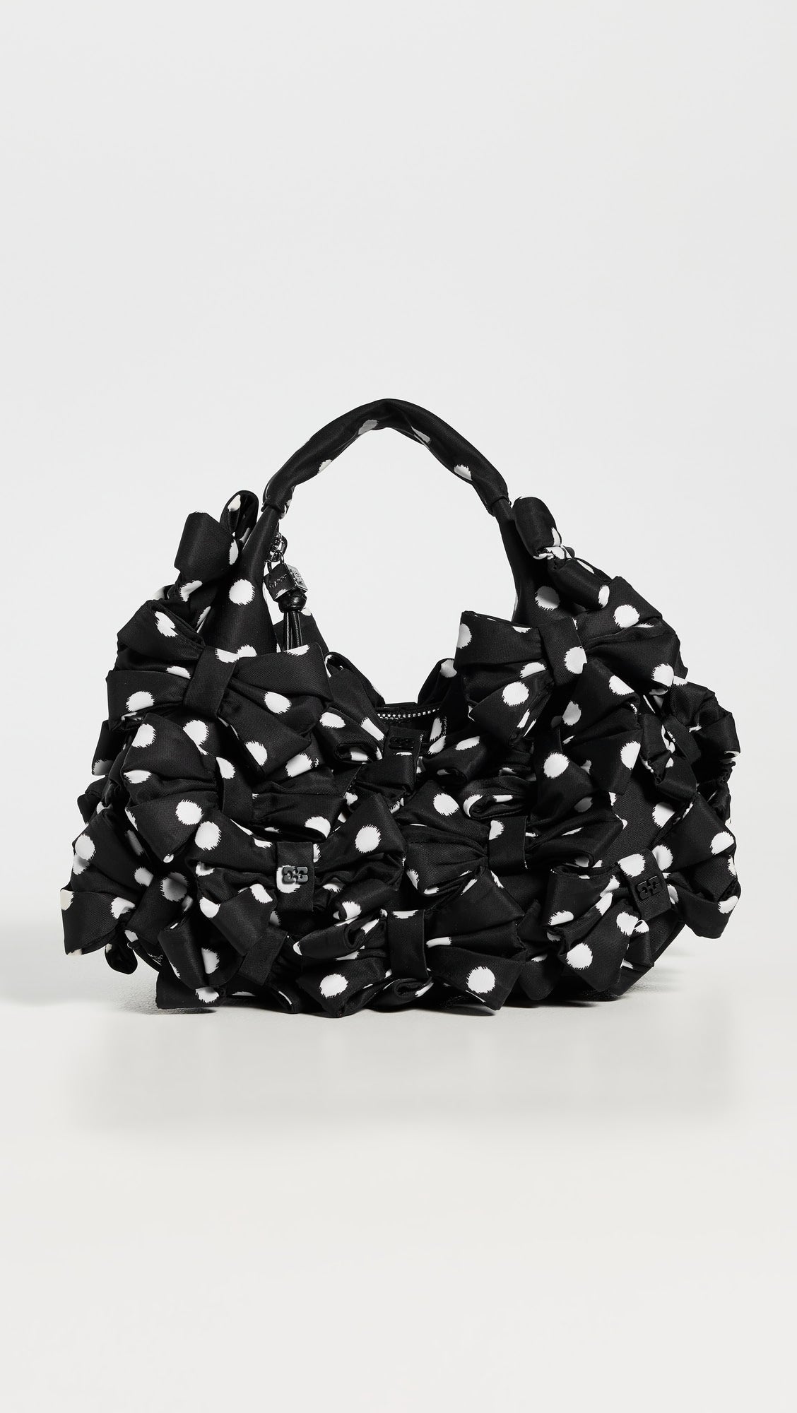 Ganni Mini Bow Satin Bag