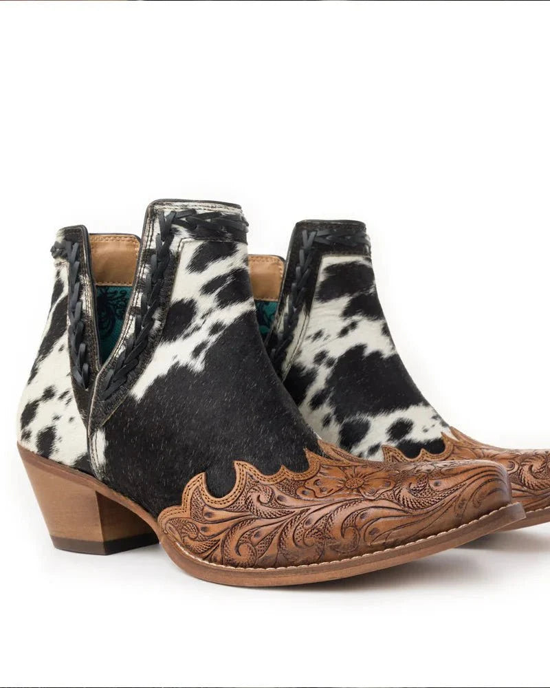 Georgina Hair-On Hide Booties by Myra Bag