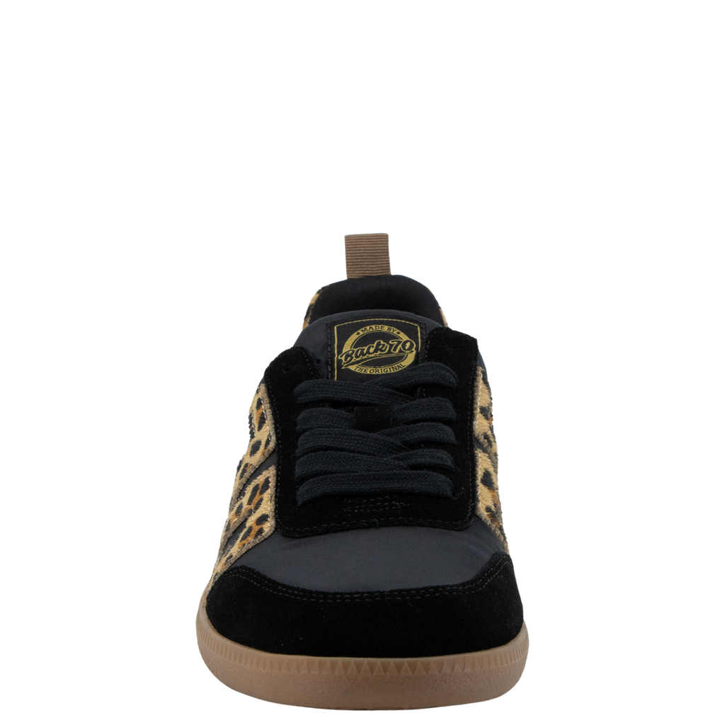 GHOST N in BLACK LEOPARD Sneakers
