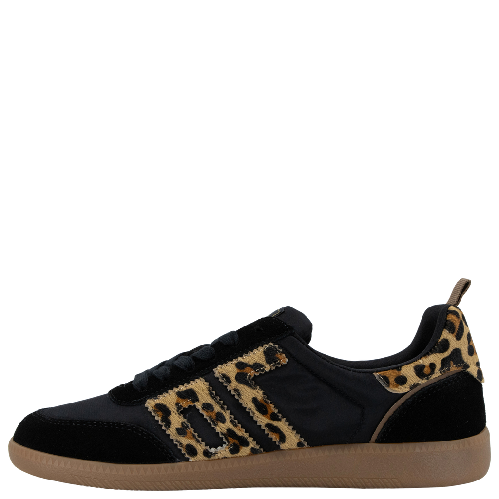 GHOST N in BLACK LEOPARD Sneakers