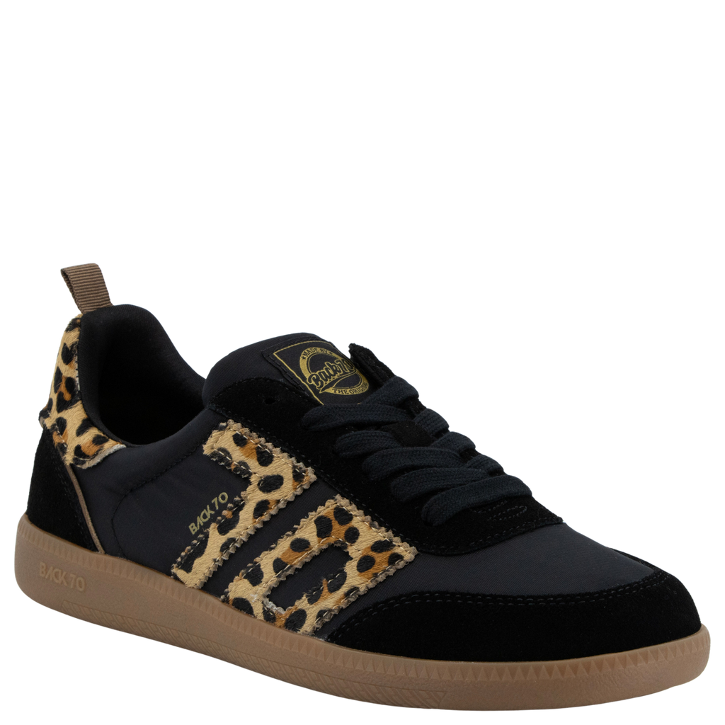 GHOST N in BLACK LEOPARD Sneakers