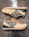 Giddyup Leopard Tennis Shoes in Tan by Roper