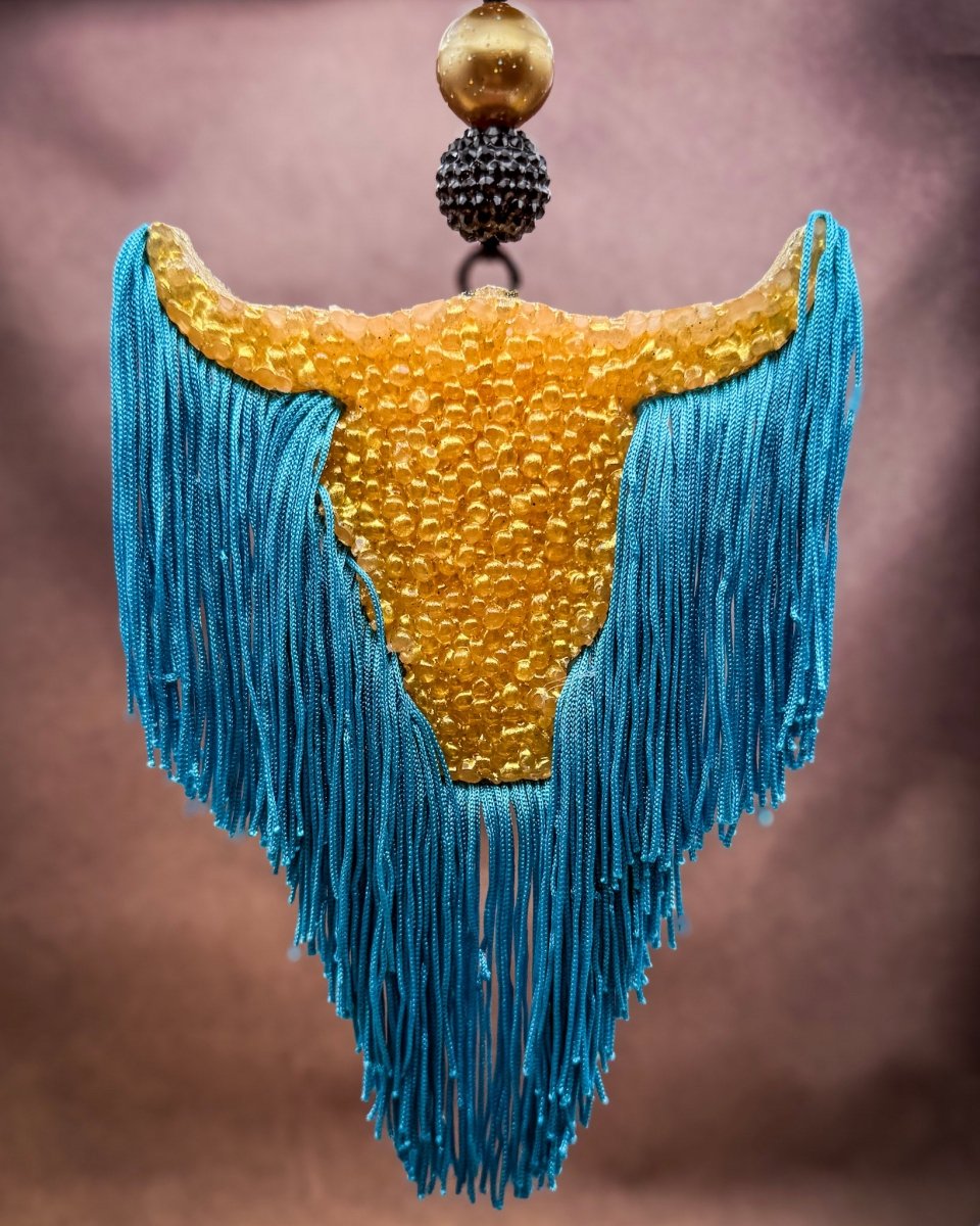 Harvest Glow Bull Skull Car Freshie in Pumpkin Apple Butter