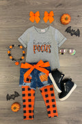 "Hocus Pocus" Legging & Denim Short Set
